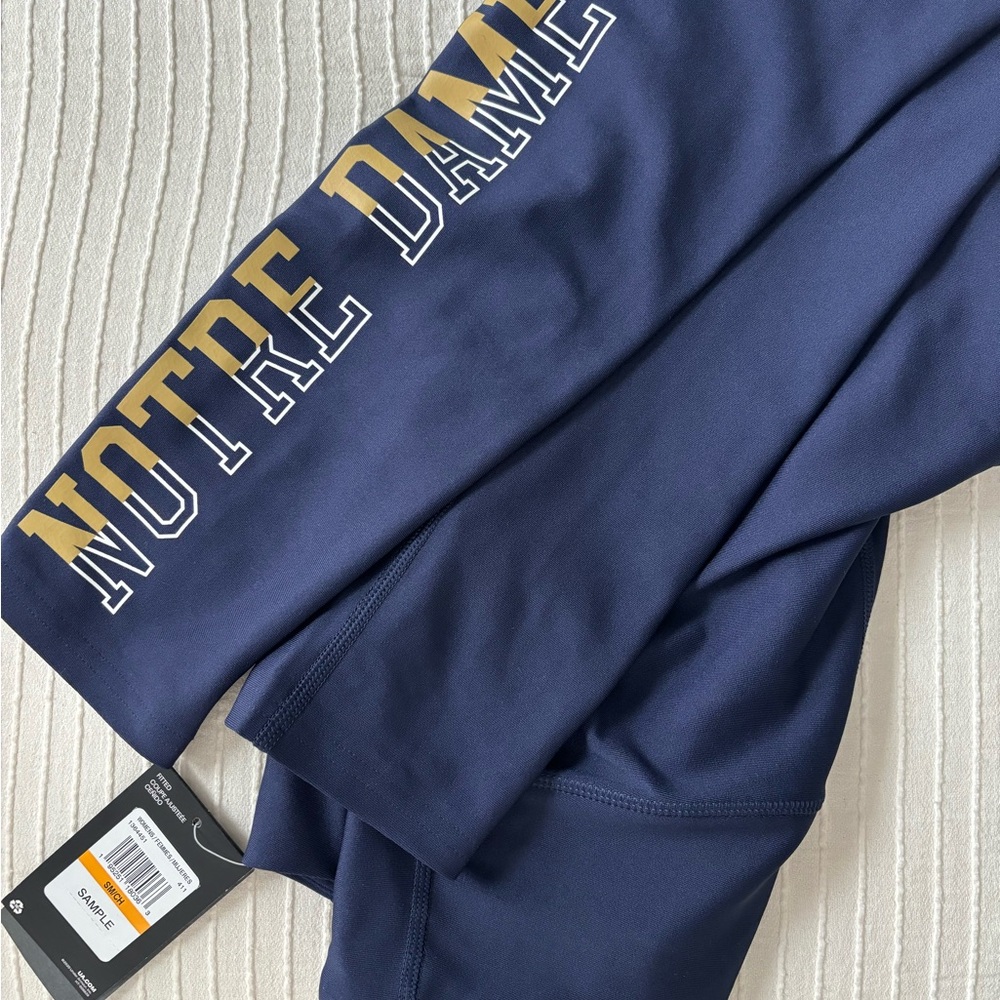 Under Armour Navy Leggings with Fighting Irish Detail